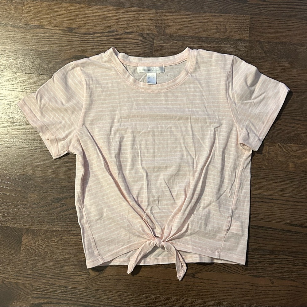 Pink Striped Top